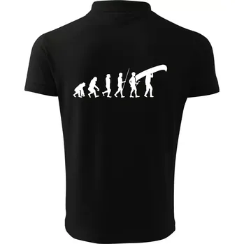 Pánská košile Evoluce kanoe nad hlavou - Polokošile pánská Pique Polo 203 - S ( Černá )