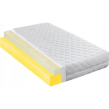 Matrace Pěnová Matrace 100x200 6cm termoelastický latex H2 H3 prodyšná