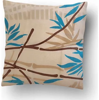 Polštář Povlak na polštářek Flóra hnědá 40x40 cm