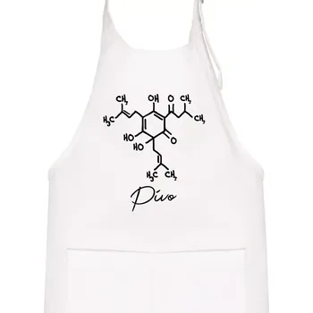 Kuchyňská zástěra Barová chemie - pivo - Dětská zástěra na vaření - Univerzální velikost ( Bílá )