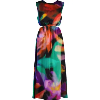 Dámské šaty ŠATY GANT FLORAL PRINT SLEEVELESS DRESS EBONY BLACK