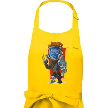 Kuchyňská zástěra Vesmírný voják červený - Dámská zástěra na vaření - Univerzální velikost ( Žlutá )