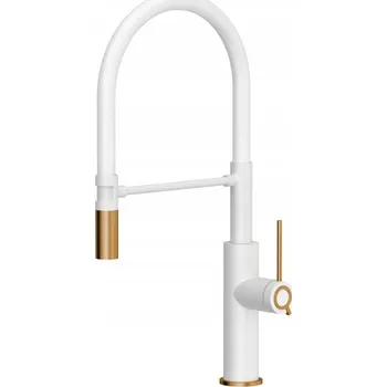 Vodovodní baterie Stojánková kuchyňská baterie Quadron Gemma Q Line bílá