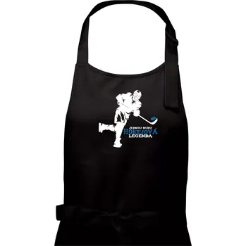 Kuchyňská zástěra Jednou budu hokejová legenda - Pánská zástěra na vaření - Univerzální velikost ( Černá )
