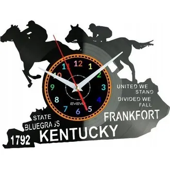 Hodiny Kentucky Stan USA Nástěnné Hodiny Vinylová Deska Moderní Dekorativní Na Zeď