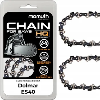 Pilový řetěz 2x Řetěz 35 cm pro řetězovou pilu Dolmar ES40, 52 článků, rozteč 3/8"