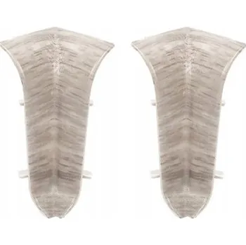 Podlahová lišta Vnitřní roh Cezar hliníkový 10 x 10, délka 10 cm, Dub Belfast