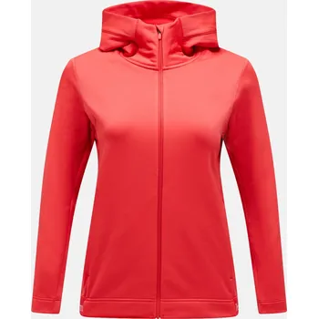 Dámská mikina MIKINA PEAK PERFORMANCE W RIDER TECH ZIP HOOD BRILLIANT RED/BLACK/