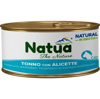 Krmivo pro kočku Natua Tuňák s malými rybičkami Shirasu v bujónu 85g