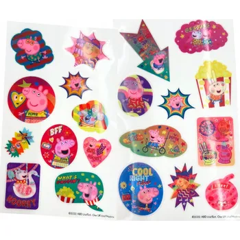 samolepka Samolepky klasické prasátko Pepa Hasbro 20 ks