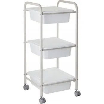 regál Koupelnový regál AWD Interior, béžové odstíny, 35,7 x 32,2 x 77,5 cm