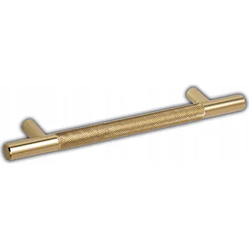 Nábytkové kování NÁBYTKOVÁ ÚCHYTKA OZDOBNÝ UNIVERZÁLNÍ ÚCHYT PRO NÁBYTEK INDUSTRIAL 320MM ZLATÝ