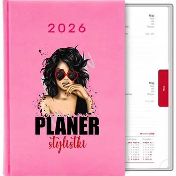 Kalendář Knižkový kalendář 2026 A5 růžový