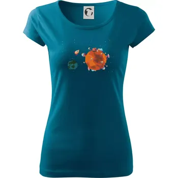 Dámské oblečení Kolonizace Marsu - Dámské triko Pure - M ( Petrolejová )