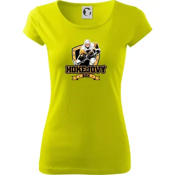 Hokejový bůh - Dámské triko Pure - S ( Limetková )