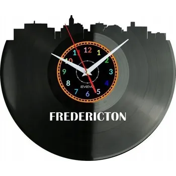 Hodiny FREDERICTON HODINY NÁSTĚNNÉ DEKORATIVNÍ MODERNÍ VINYLOVÁ DESKA VINYL NA ZEĎ