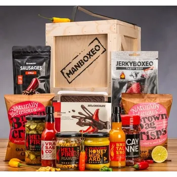 Dárkový potravinový koš Manboxeo Bedna plná chilli