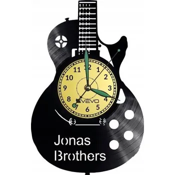 Hodiny JONAS BROTHERS HODINY NÁSTĚNNÉ DEKORATIVNÍ MODERNÍ VINYLOVÁ DESKA VINYL N