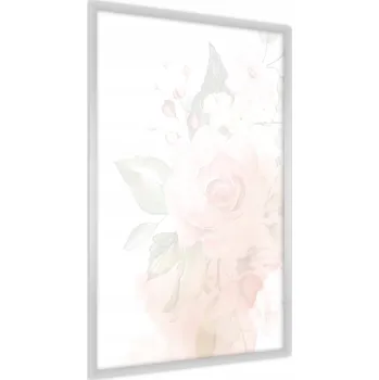 Obraz Plakát Pastelové LISTY a Květy Příroda 3D 50x70