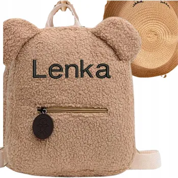 Městský batoh Batoh se jménem 2V1 batůžek s oušky, studentský malý městský s výšivkou jména