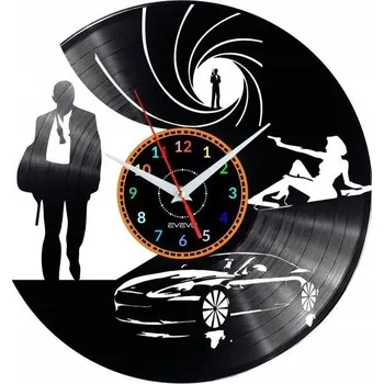 Hodiny SPECIÁLNÍ AGENT NÁSTĚNNÉ HODINY DEKORATIVNÍ MODERNÍ VINYLOVÁ DESKA