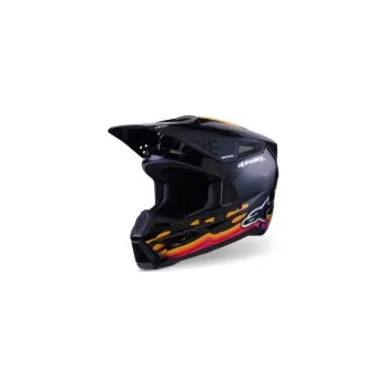 Helma na motorku Mx Helma Alpinestars SM3 Force OCD Helmet Black Glossy 26, Velikost M (57-58cm)