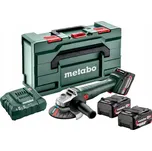 Metabo W 18 L 9-125 Úhlová bruska 3x4,0Ah 18V