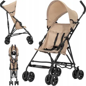 Kočárek Sportovní kočárek Lorelli Vaya 4,40 kg skládací typ deštník, hnědý