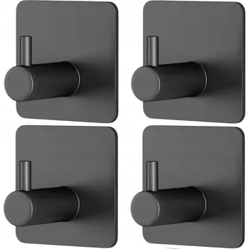 Věšák Háček bez vrtání BNTrade černý