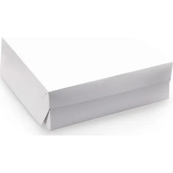 Jednorázové nádobí Krabice dortová bílá 20 cm Koupit: 1 balení