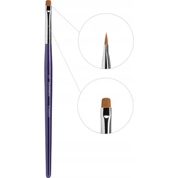 Kosmetický štětec Plochý štětec kulatý Creator Synthetic #17 na obočí pro líčení