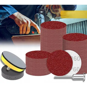 Brusný papír DISK SE SUCHÝM ZIPEM BRUSNÝ PAPÍR NA SUCHÝ ZIP 25-75 mm BRUSNÝ 102 KUSŮ SADA