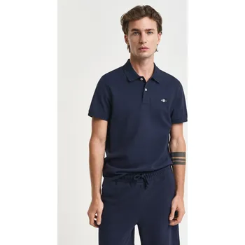 Pánská košile POLOKOŠILE GANT REG SHIELD SS PIQUE POLO EVENING BLUE