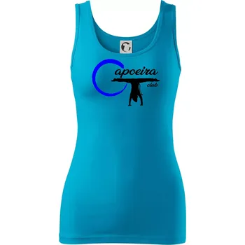 Dámské tričko Capoeira club - bojovník - Dámské tílko - XL ( Světlý tyrkys )