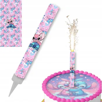 Dortová svíčka SVÍČKOVÝ DORT FONTÁNA BLUE CREATOR MIMOZEMŠŤAN FLARE NAROZENINOVÁ DORT 12cm