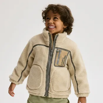 Reserved - Zateplená bunda - béžová - PL690-08X - PL690-08X-104