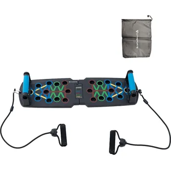 CITYSPORTS Skládací kliková deska s odporovými gumami ČERNÁ