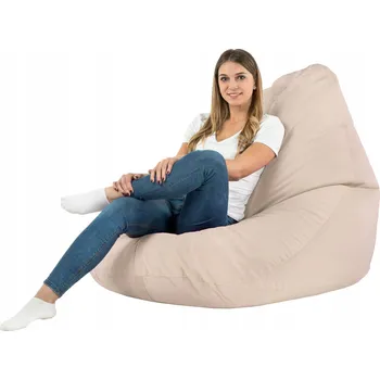 Sedací pytel Plyšový vak XXL Křeslo k sezení PUDROVÁ RŮŽOVÁ