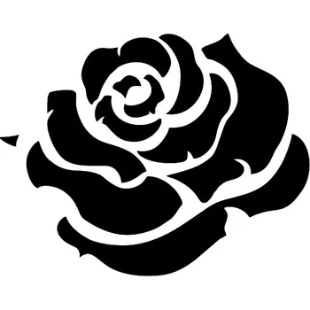 Samolepící dekorace Samolepka na stěnu růže 13q 11x15cm