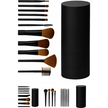Kosmetický štětec SADA ŠTĚTCŮ 12 KUSŮ V POUZDRO , IDEÁLNÍ DÁREK