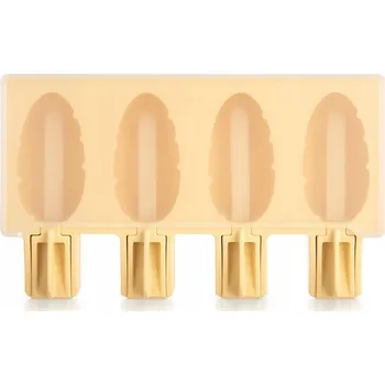 Tvořítko na led Formičky na ZMRZLINU NA ŠPEJLI silikonová forma na 4 domácí nanuky