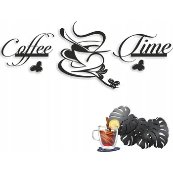 Obraz 3D obraz do kuchyně - Prostorový obraz s prolamovaným vzorem - Čas na kávu