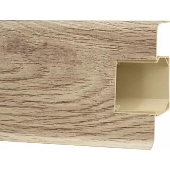 soklová lišta Lišta Vilo PVC 21 x 66, délka 250 cm, dub