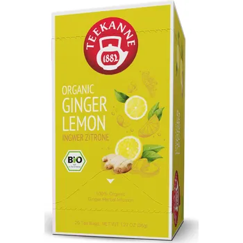 Čaj Teekanne Organic Ginger Lemon 20 x 1,8 g