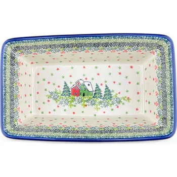 Forma na pečení Forma na pečení forma na biskupský chlebíček, paštiku UNIKÁT Domky U5037 Bolesławiec