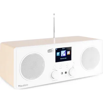 Radiopřijímač Audizio Bari internetové stereo rádio FM/DAB+ s Wi-Fi a Bluetooth, bílé