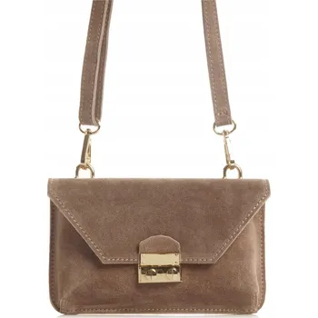 Kabelka Kabelka psaníčko Solome , přírodní semišová kůže, béžová