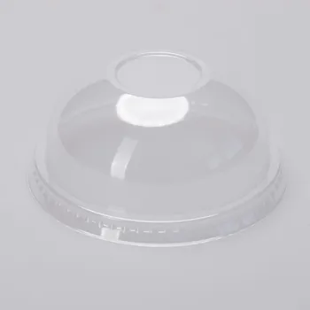 Jednorázové nádobí Víčko vypouklé na kelímek- d-95mm - bez otvoru, PET Koupit: 1 ks