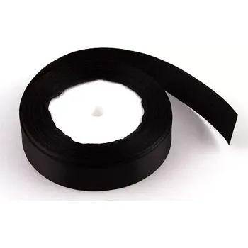 Stuha Saténová stuha - černá (Saténová stuha - černá)