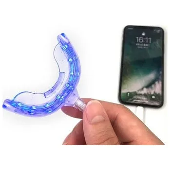 Přípravek na bělení zubů Přístroj na bělení zubů LED lampa microUSB